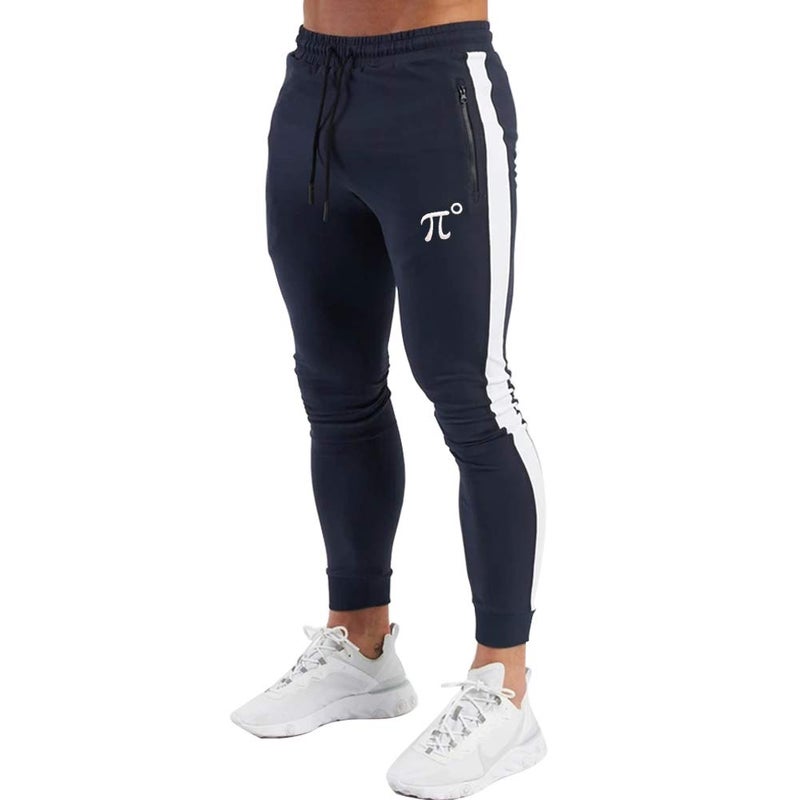 PIDOGYM Men's Track Pants,Slim Fit Athletic Sweatpants Joggers Trousers with Zipper Pockets - Image 1